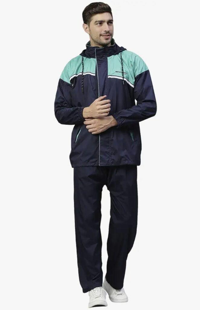 ZEEL Waterfighter Rain Coat for Men with Adjustable Hood and Pocket