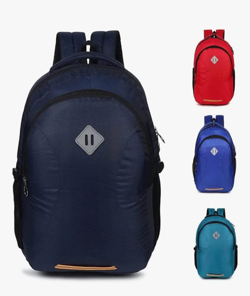 Touristiano Book Bag Travel Backpacks Laptop Bag for Women Men Grey Navy Blue