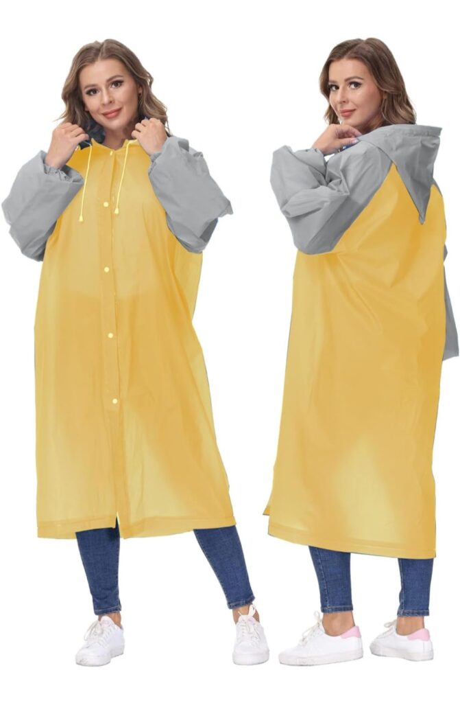 HACER EVA Poncho Raincoat Transparent